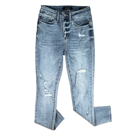 Judy Blue Size 3/26 High Rise Distressed Skinny Jeans - Picture 3 of 16